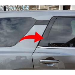 Antiscratch piano finish door handles for Nissan Pathfinder (C pillar)