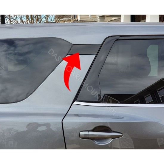 Antiscratch piano finish door handles for Nissan Pathfinder (C pillar) small