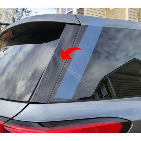 Antiscratch piano finish door handles for Nissan Pathfinder (D pillar)