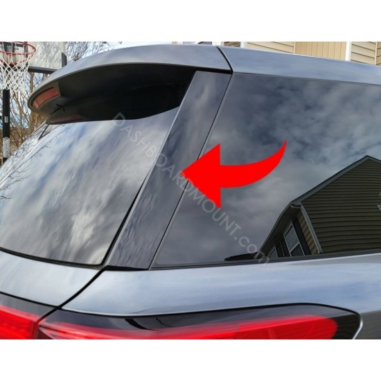 Antiscratch piano finish door handles for Nissan Pathfinder (D pillar)