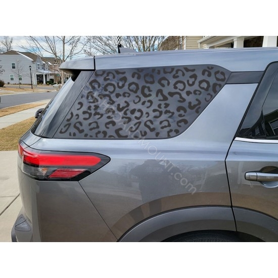 Leopard Cheetah print window decal for Nissan Pathfinder 