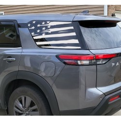 American Flag window decal for Nissan Pathfinder 