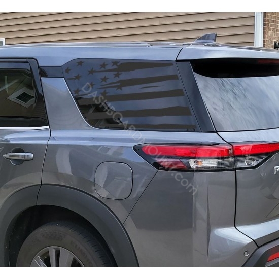 American Flag window decal for Nissan Pathfinder 