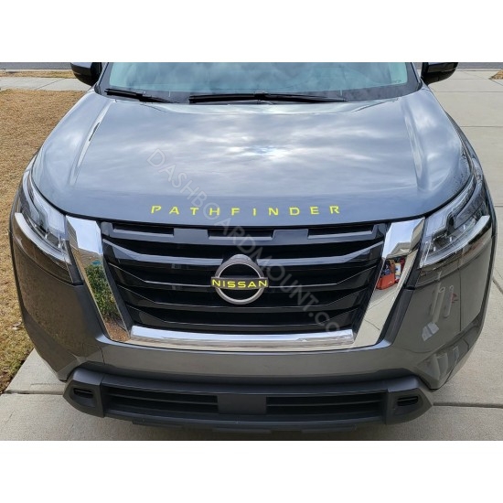 Vinyl hood decal letters for Nissan Pathfinder 