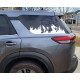American Flag window decal for Nissan Pathfinder - v6