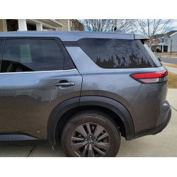 American Flag window decal for Nissan Pathfinder - v6