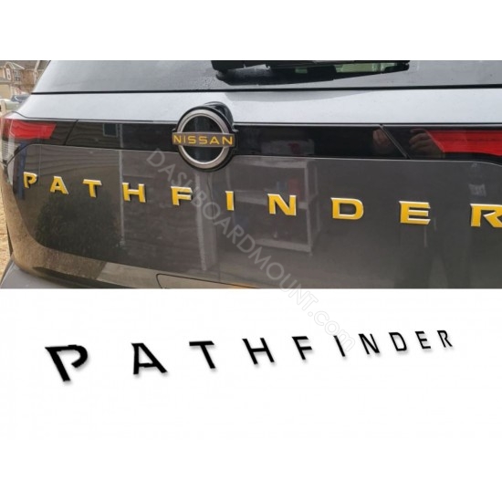Vinyl Letters Overlay decals for Nissan Pathfinder emblem letters