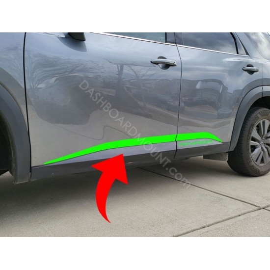 Plastic door molding overlay vinyl decal for 2022 Nissan Pathfinder 2