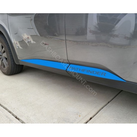 Plastic door molding overlay vinyl decal for 2022 Nissan Pathfinder