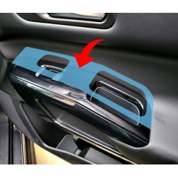 Antiscratch piano finish door handles for Nissan Pathfinder