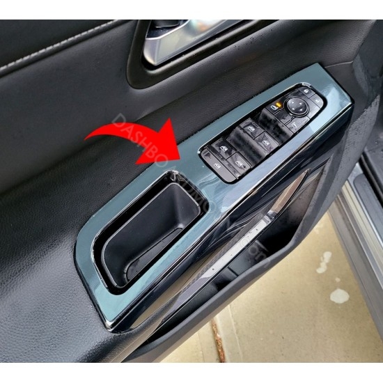 Antiscratch piano finish door handles for Nissan Pathfinder