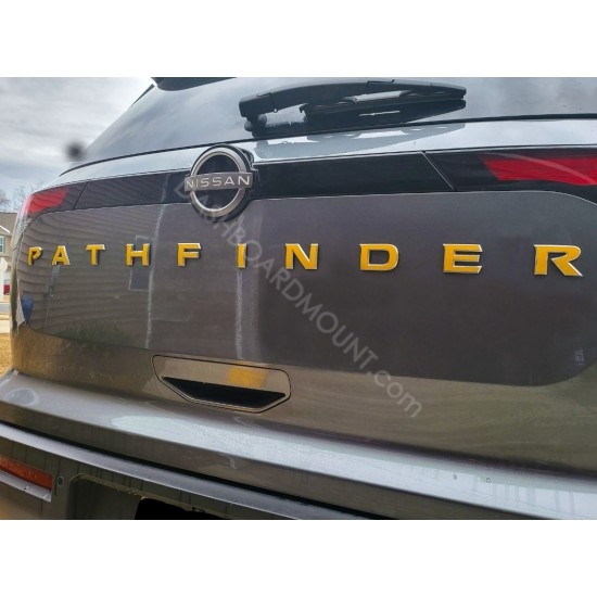 Vinyl Letters Overlay decals for Nissan Pathfinder emblem letters