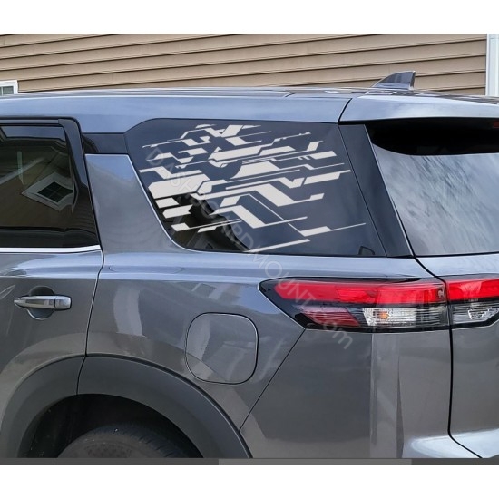 Modern Tron window decal for Nissan Pathfinder 
