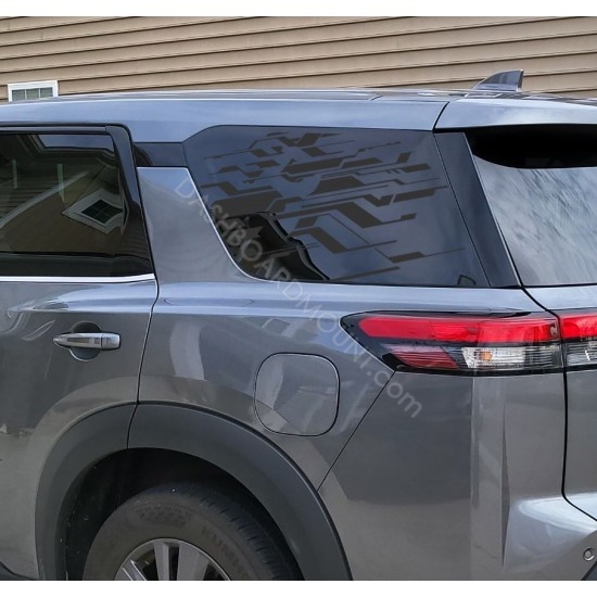 Modern Tron window decal for Nissan Pathfinder 