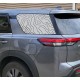 Topographical lines window decal for Nissan Pathfinder -v2