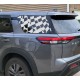 Checker flag window decal for Nissan Pathfinder