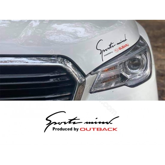 Sport Mind Powered by OUTBACK decal sticker (Subaru)