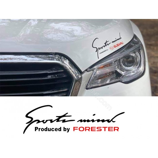 Sport Mind Powered by FORESTER decal sticker (Subaru)