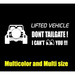Dont Tailgate decal 2