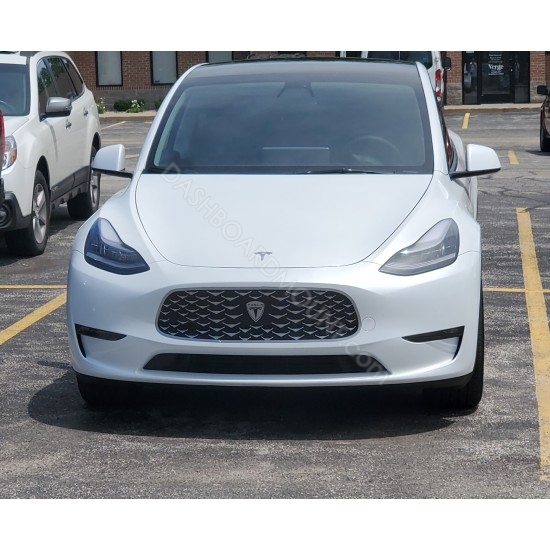 Tesla Model 3 Model Y bumper grille decal V style - 8A