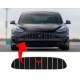 Tesla Model 3 Model Y bumper grille decal (Maserati Style)