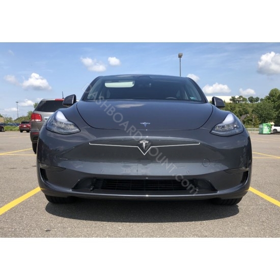 Tesla Model 3 Model Y bumper grille decal OUTLINE -  1a