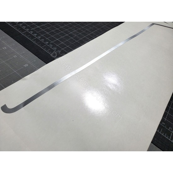 Tesla Model 3 Model Y bumper grille decal OUTLINE -  1a