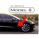 2pcs Model 3 door panel Decals