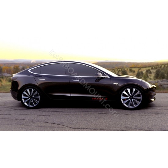 2pcs Model 3 door panel Decals