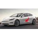 2pcs Model 3 door panel Decals