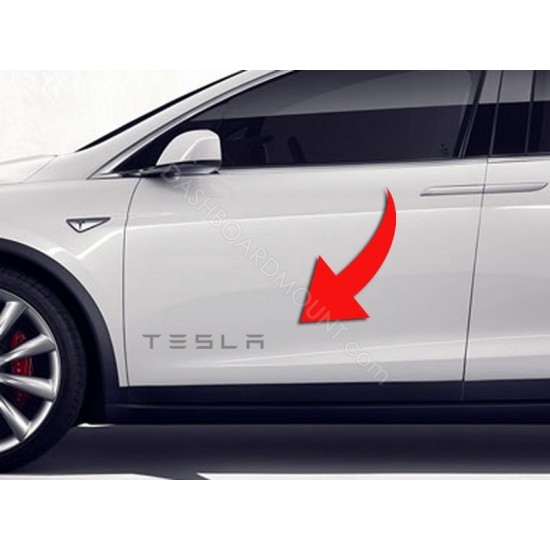 2pcs TESLA door panel Decals