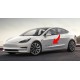 2pcs TESLA door panel Decals