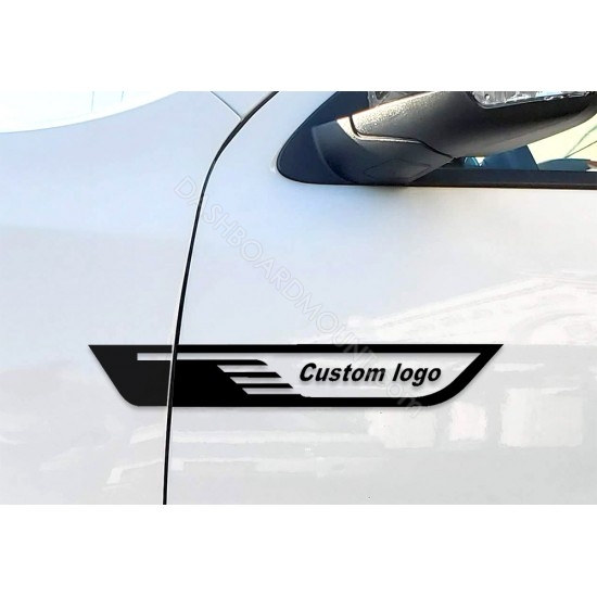 Custom Text Door Vent Wings