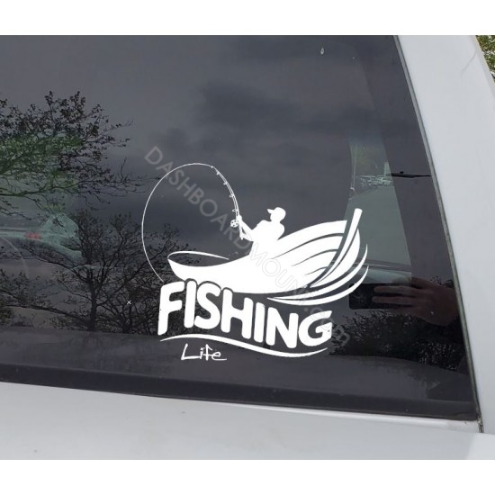 Fishing Life decal (style 4)