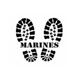 USMC Marines boots print