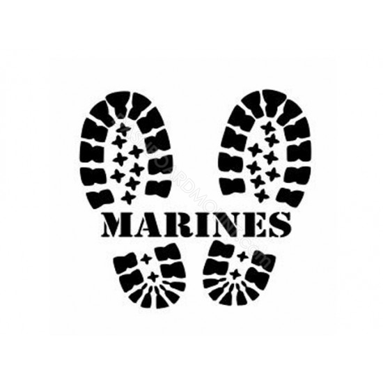 USMC Marines boots print