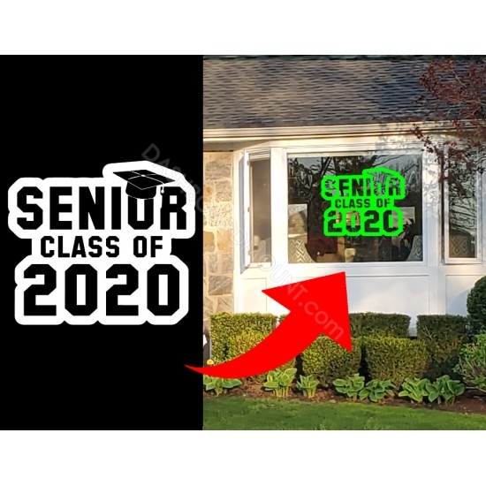 Class 2021 window decal / cling (8" - 36") - D6