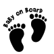 Baby on Board feet