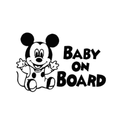Baby On board Micky Mouse