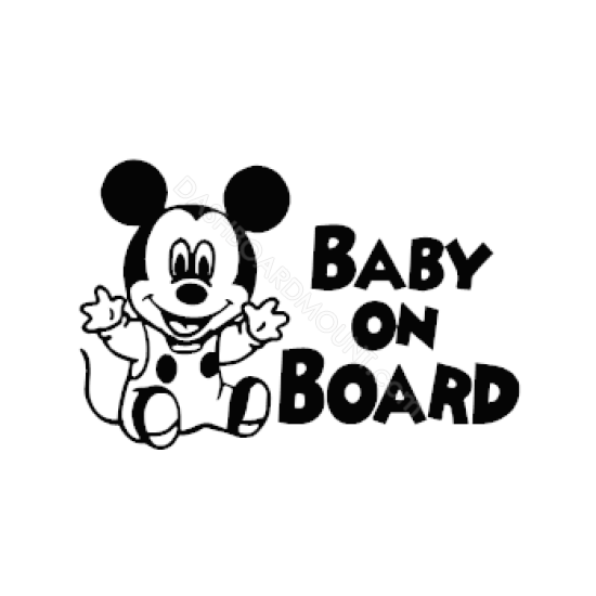 Baby On board Micky Mouse