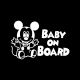 Baby On board Micky Mouse