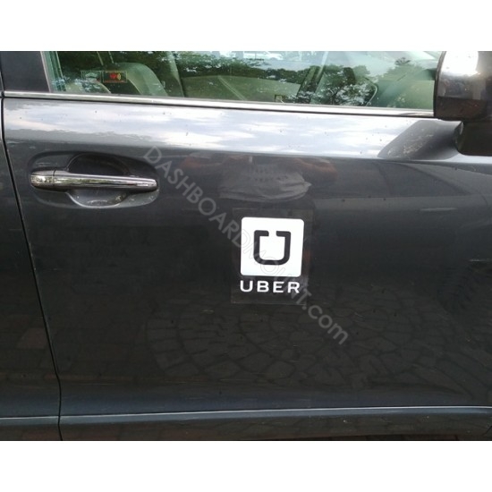 Removable UBER sticker / static Cling - Square