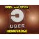 Round Removable UBER decal / static Cling