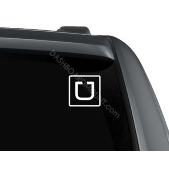 UBER Square decal 5" - outline