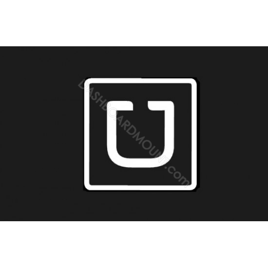 UBER Square decal 5" - outline