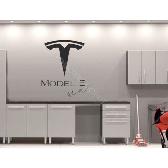 Tesla Model 3 logo Garage Wall decal sign - v4