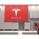 Tesla Model 3 logo Garage Wall decal sign - v4